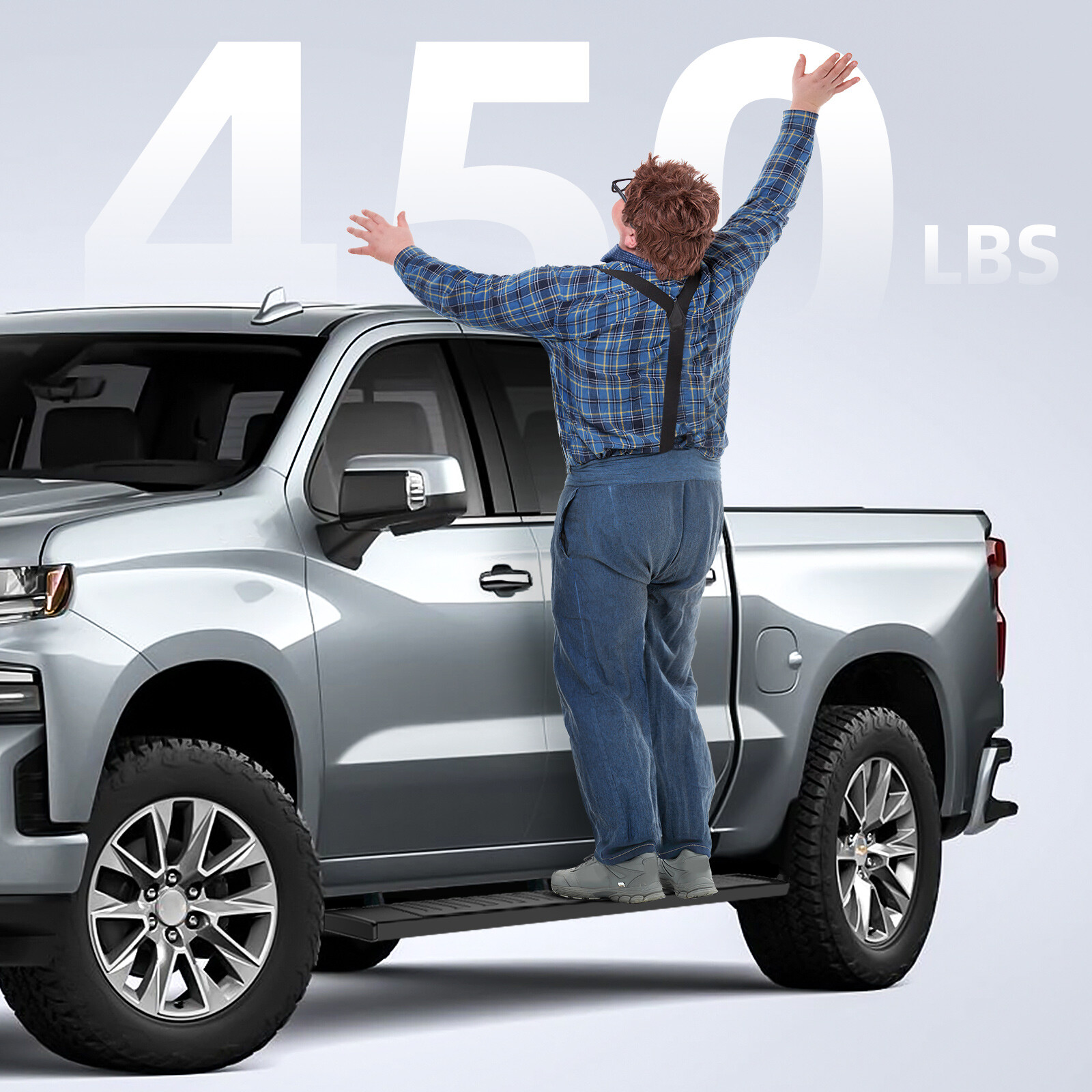 Running Boards for 2009-2018 Dodge Ram 1500 Crew Cab 6" Side Step Nerf Bars BLK