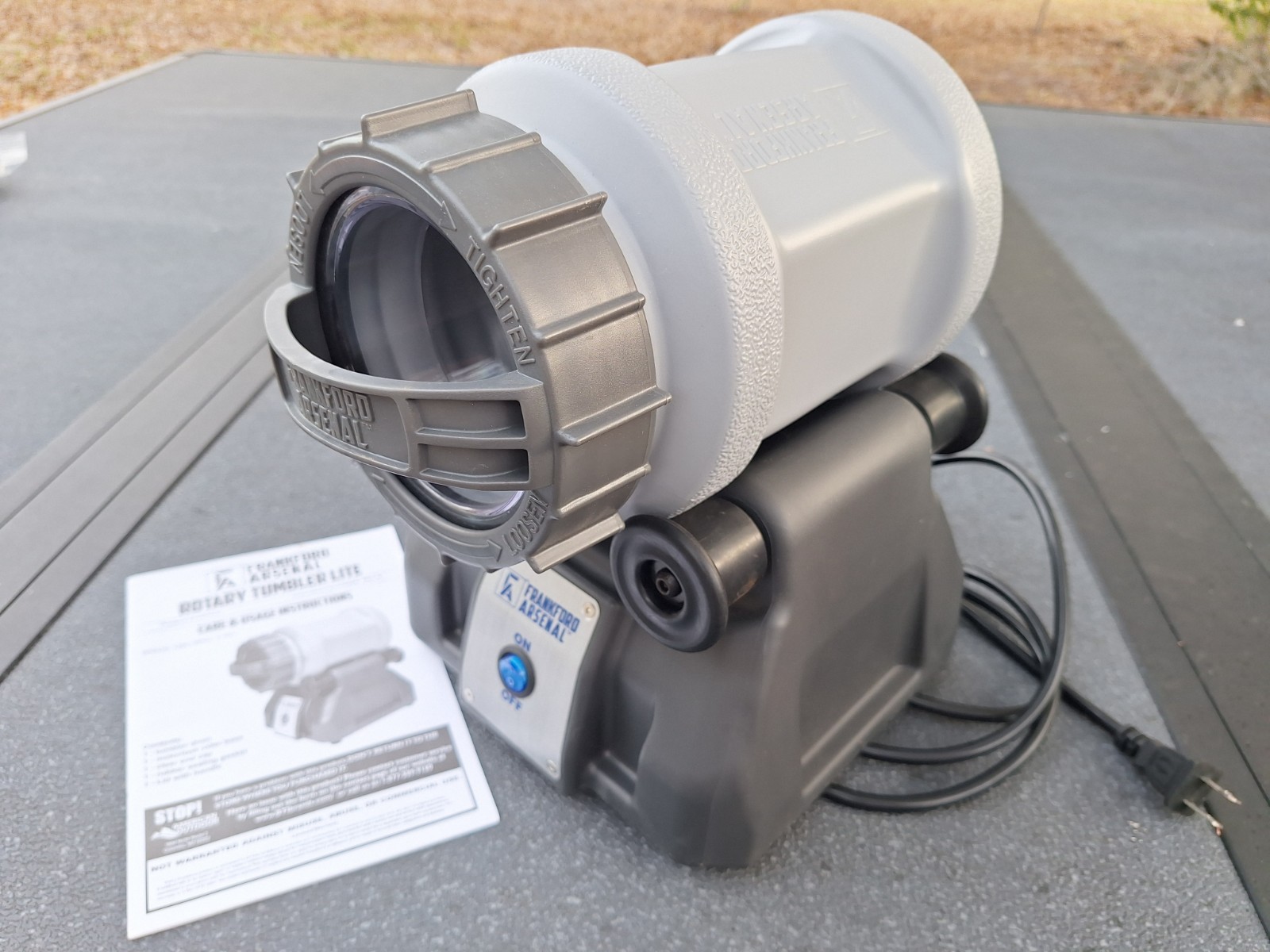 Frankford Arsenal Platinum Series Rotary Tumbler Lite with Clear Viewing Window