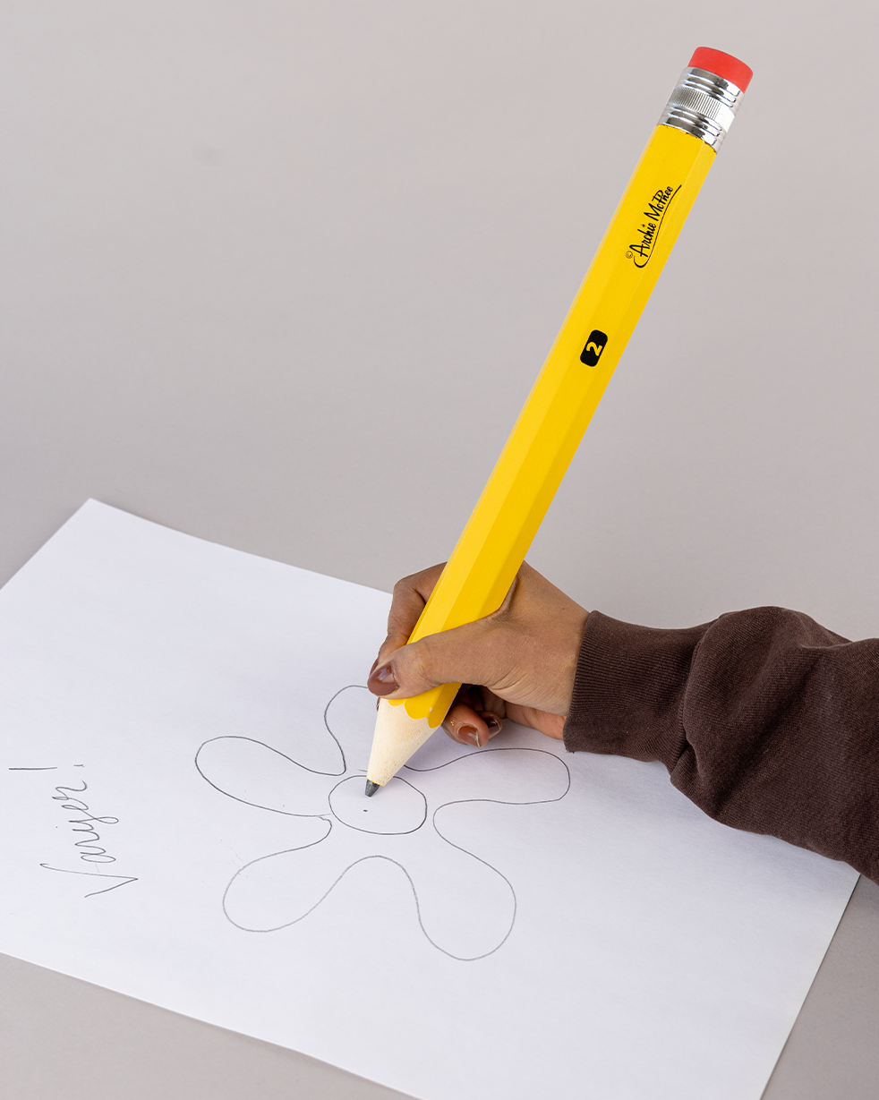 Giant 15" Wooden Pencil - Real Working Huge Wood Pencil Gag ~ Archie McPhee