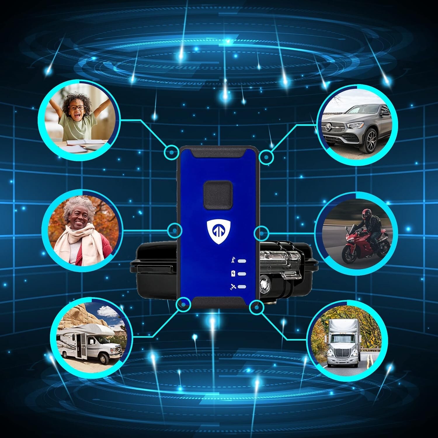 140-Day GPS Tracking Device for Vehicles with Magnetic Case & Extended Battery