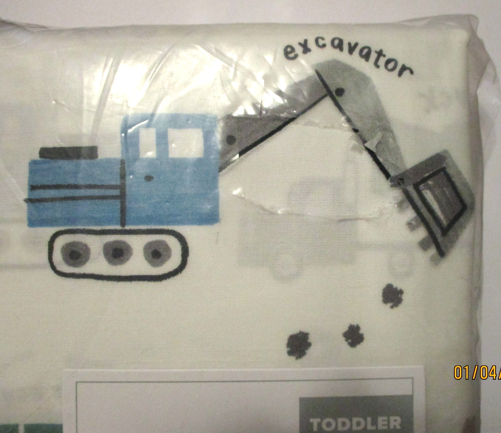 Pottery Barn Kids Busy Trucks Toddler Organic Sheet Set