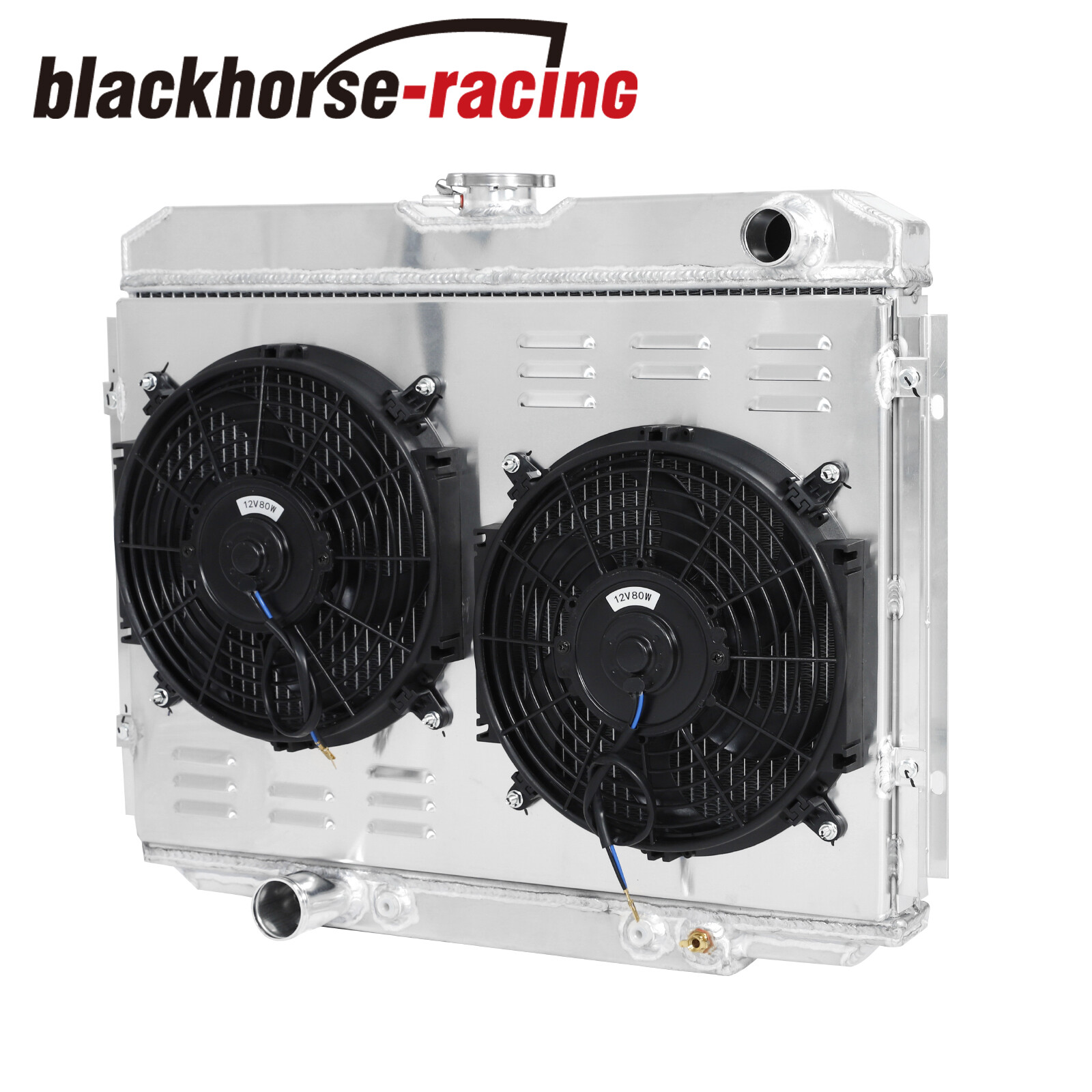 3 ROW RADIATOR+SHROUD FAN FOR 1967-1970 FORD MUSTANG MERCURY 68-70 COUGAR XR7 V8