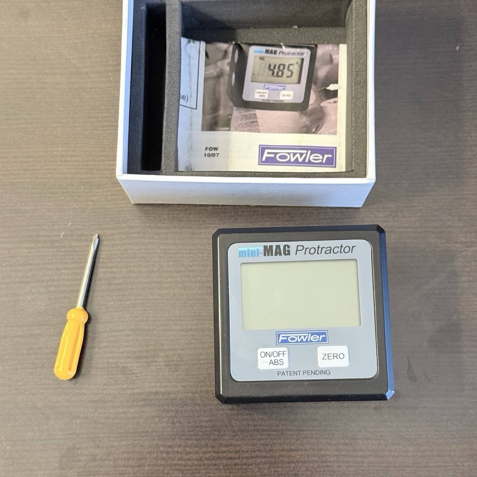 Fowler Mini-Mag Digital Protractor Magnetic Model 54-422-450-0