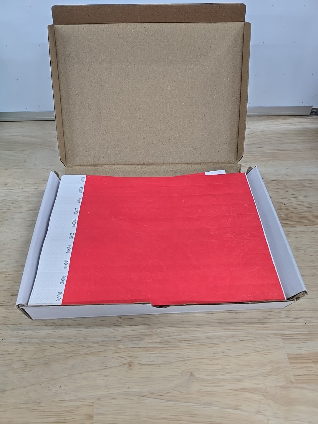 Tyvek Wristbands For Events Tickets 3/4" Wide Qty 1000 - Red