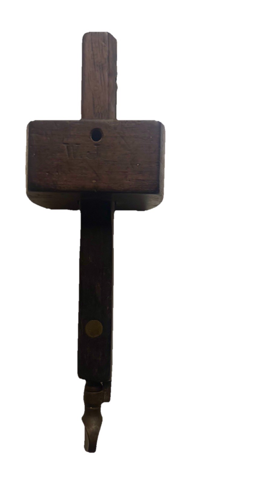 Antique Mortise Gauge W&J Colquhoun & Chapman Glasgow Brass Woodworking Tool