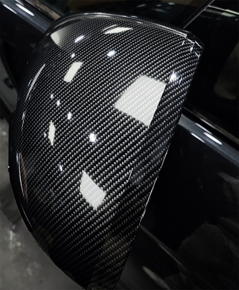 Ultra Gloss 9D PET Liner Black Carbon Fiber Vinyl Wrap Air Release Bubble Free