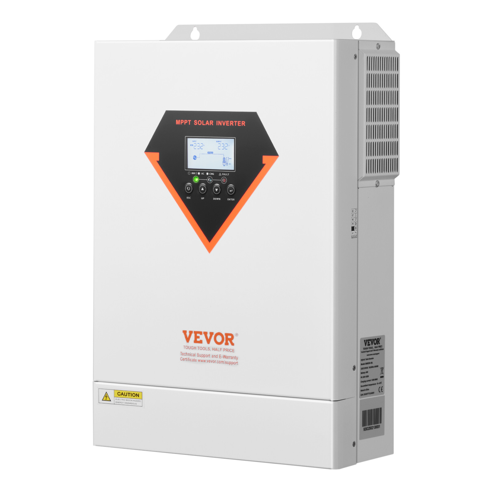 VEVOR Hybrid Solar Inverter Charger 6000W 220/230V Built-in 120A MPPT Controller