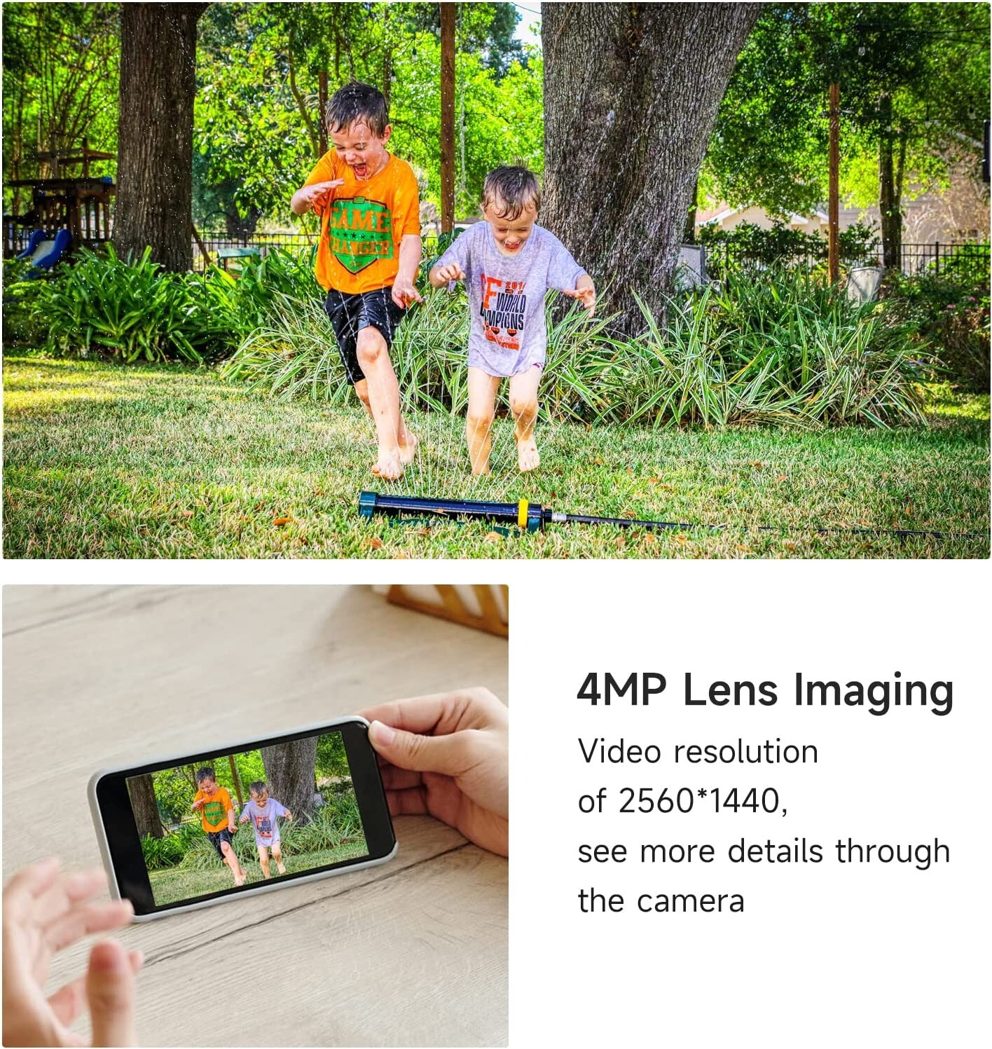 4Pcs Wireless Security Camera System Outdoor WiFi 360 Solar Battery Powered IP