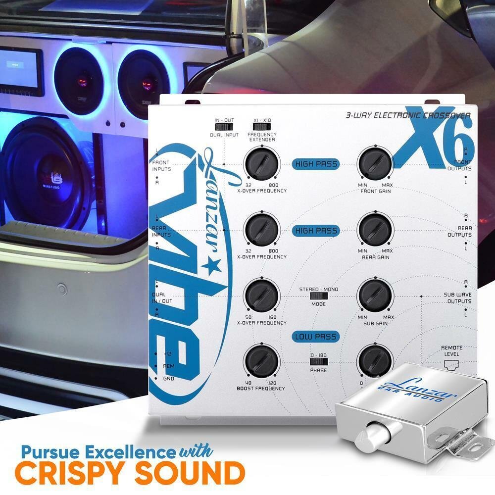 New VIBEX6 Vibe 3 Way Electronic Crossover Network w/Remote Subwoofer Control