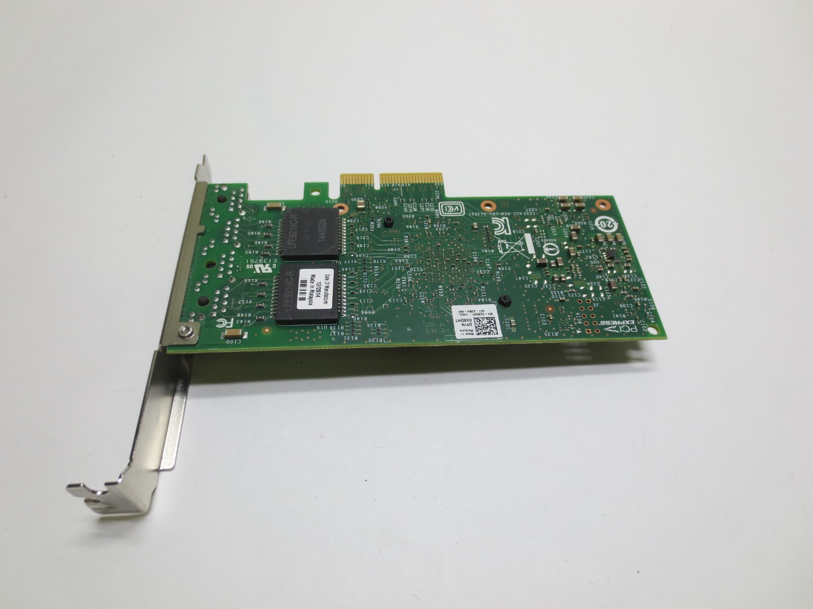 Dell Intel I350-T4 4-Port 1Gbps PCIe Network Interface Card 0X8DHT - Full Height