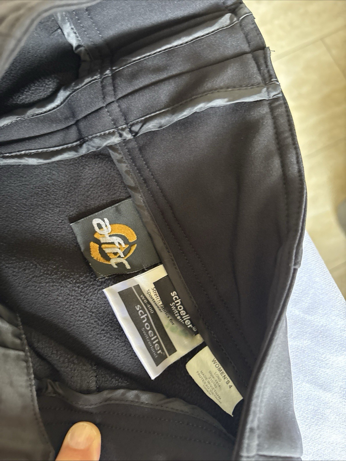 The North Face Womens Ski Pants Schoeller Softshell Black Small Petite