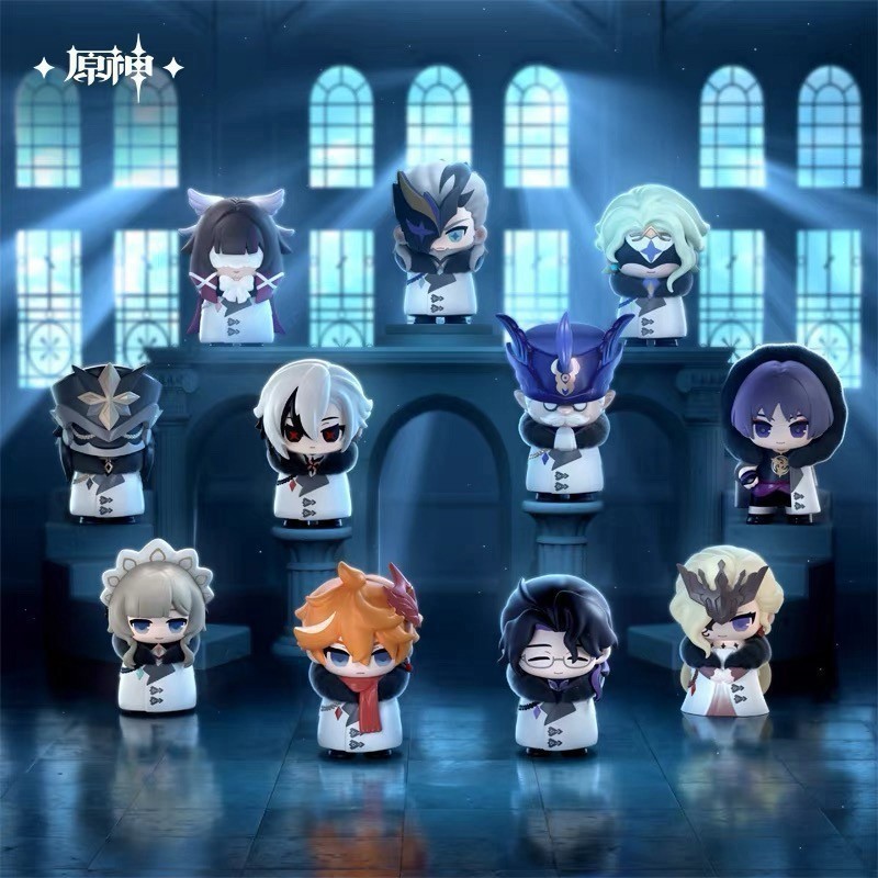 Mihoyo Genshin Impact Fatui Harbingers Chibi Figures Blind Box Confirmed Toy@