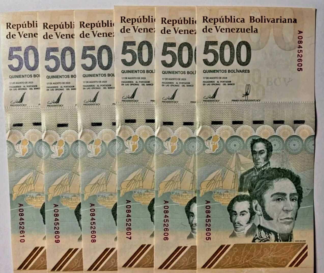 Venezuela 500 Bolívares Digitales 2024, P-121, NEW- 500 Million 5 PCS COA