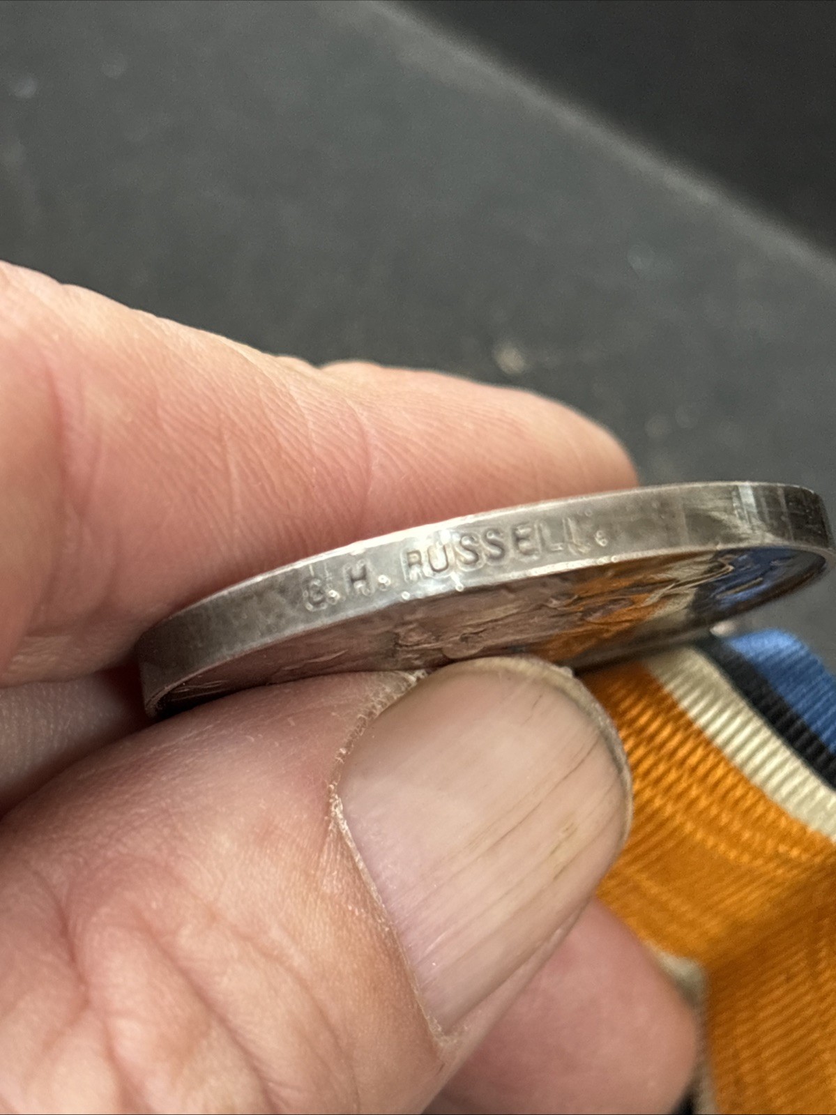 Reverend Russell, Genuine First World War British War Medal.