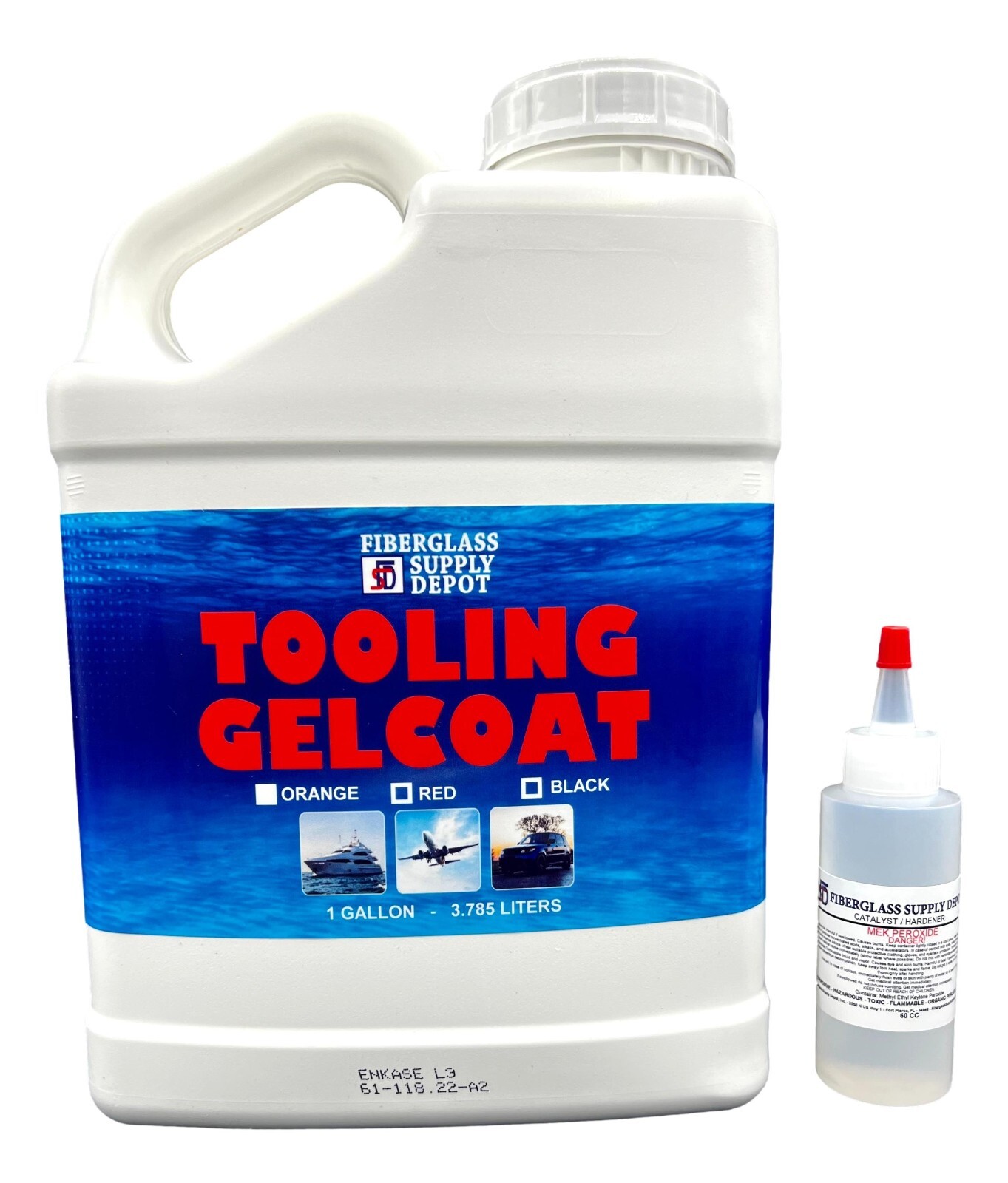 FSD Orange Tooling Gelcoat Gallon with 60cc Hardener (MEKP)