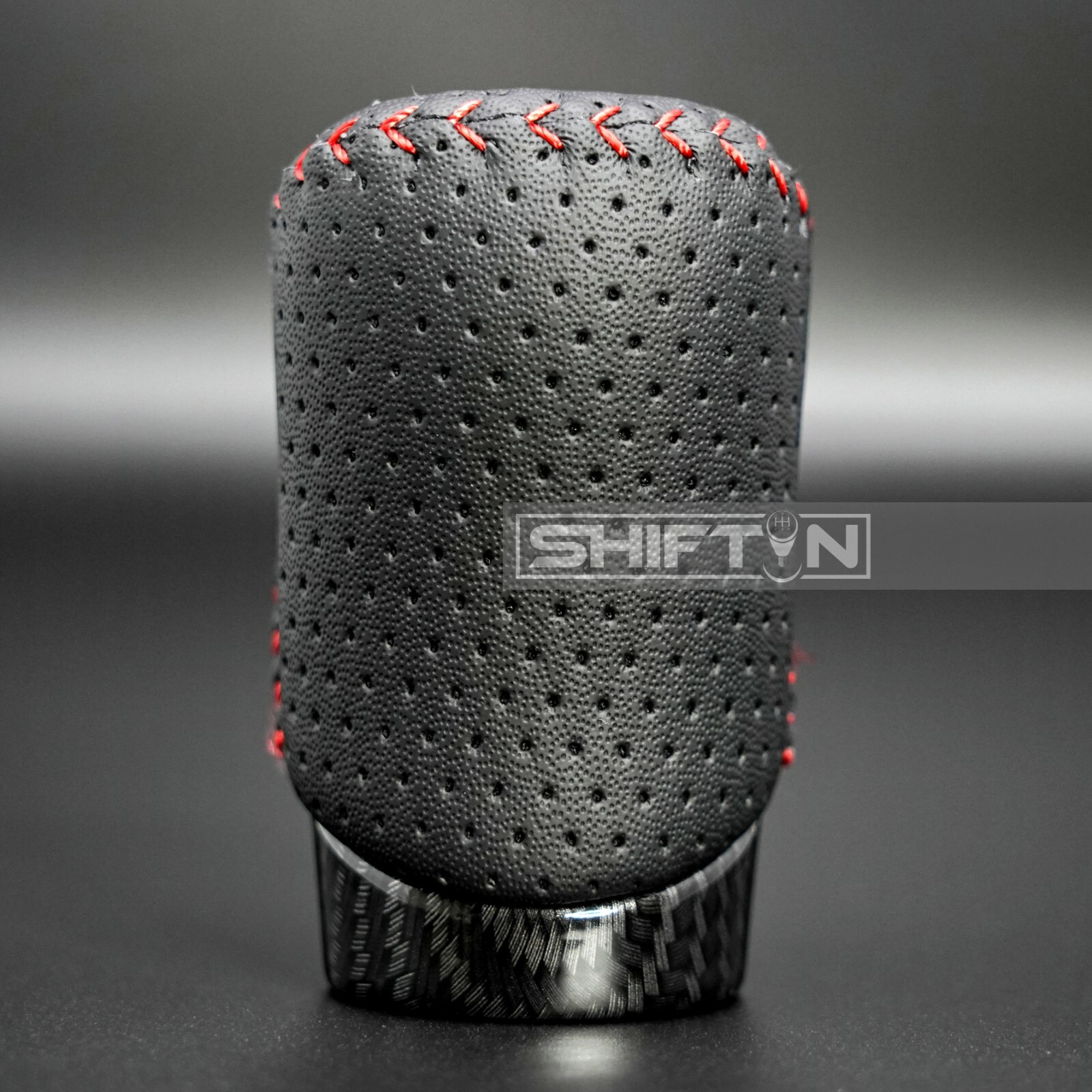 Red Stitch Carbon Fiber Shift Knob for Lexus ES300h GS GX RC IS350 NX200t RX450h