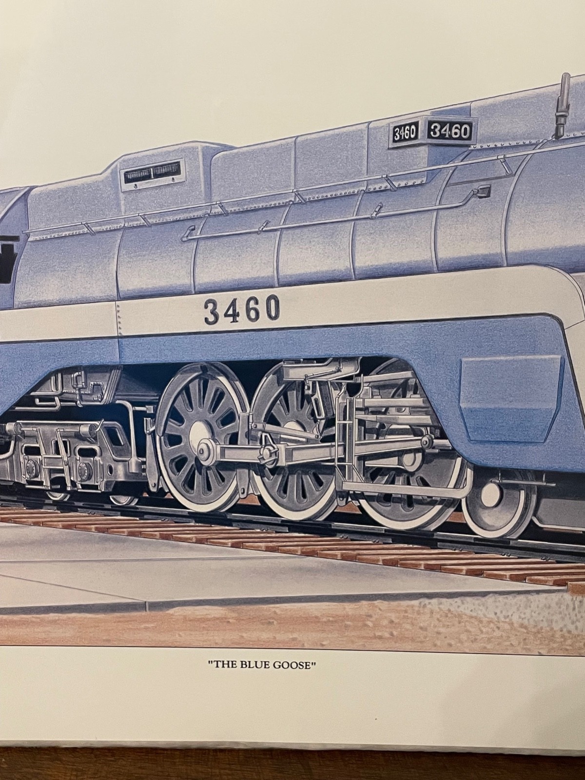 Vintage Santa Fe AT&SF "BLUE GOOSE" Print • 1995 Limited Edition 105/700 Signed