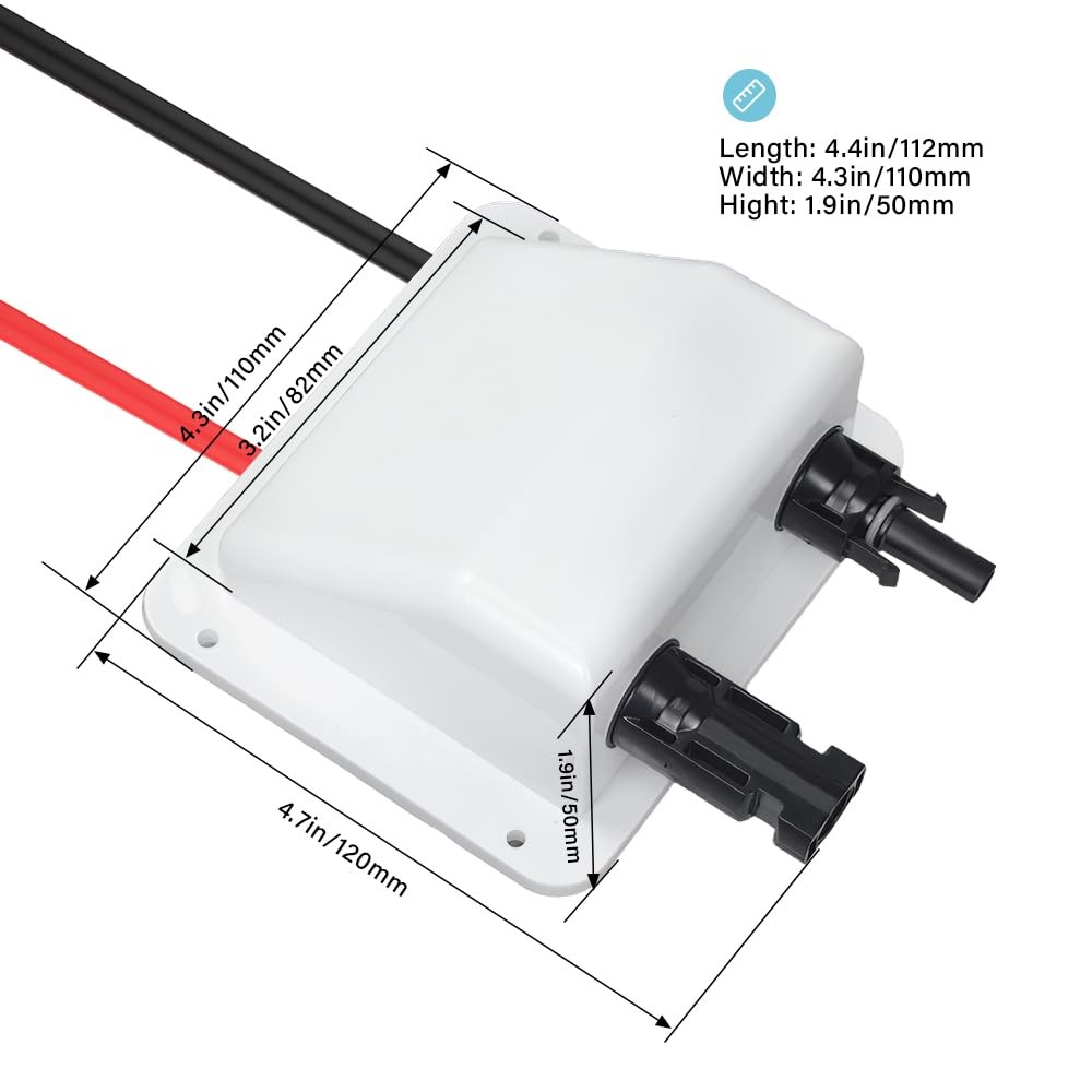 JianHan Solar Entry Gland 10ft Weatherproof with Cable
