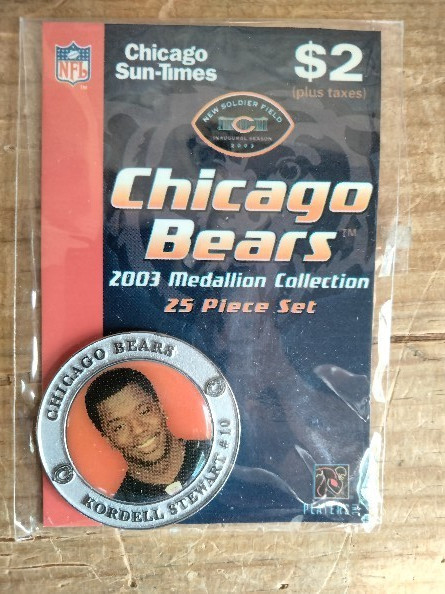 KORDELL STEWART CHICAGO BEARS 2003 Medallion Coin