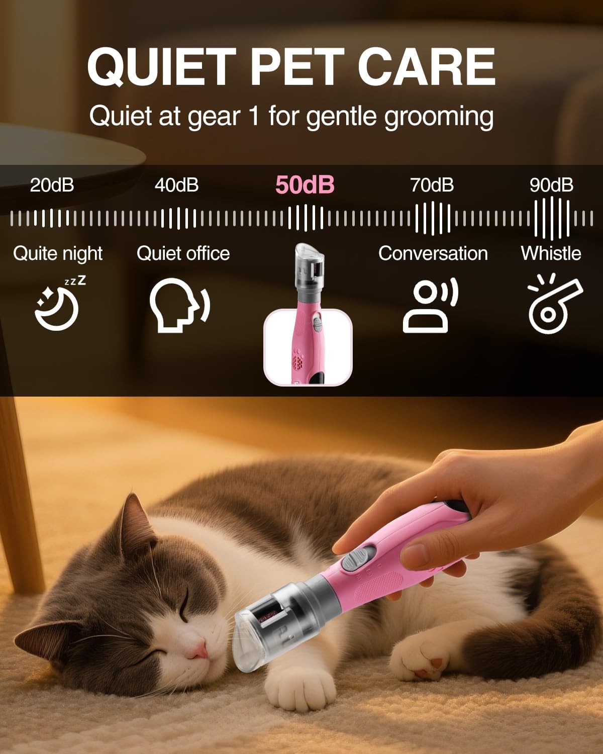 WORKPRO 6-Speed Dog Nail Grinder 70 Accessories Rotary Tool with Storage Bag New