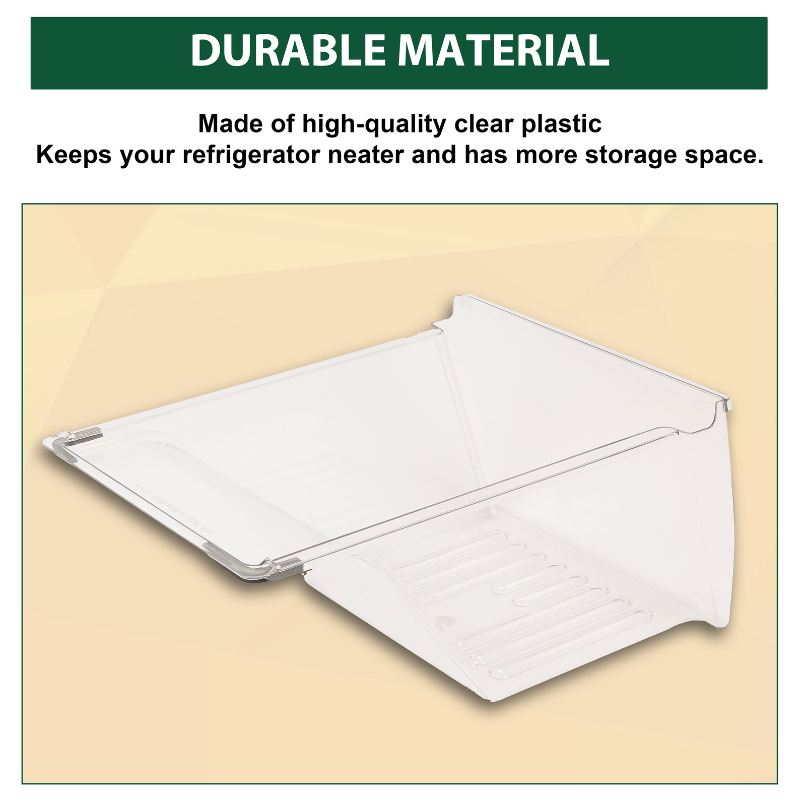 Clear Crisper Drawer Compatible with Frigidaire Refrigerator 240337103 PS429854