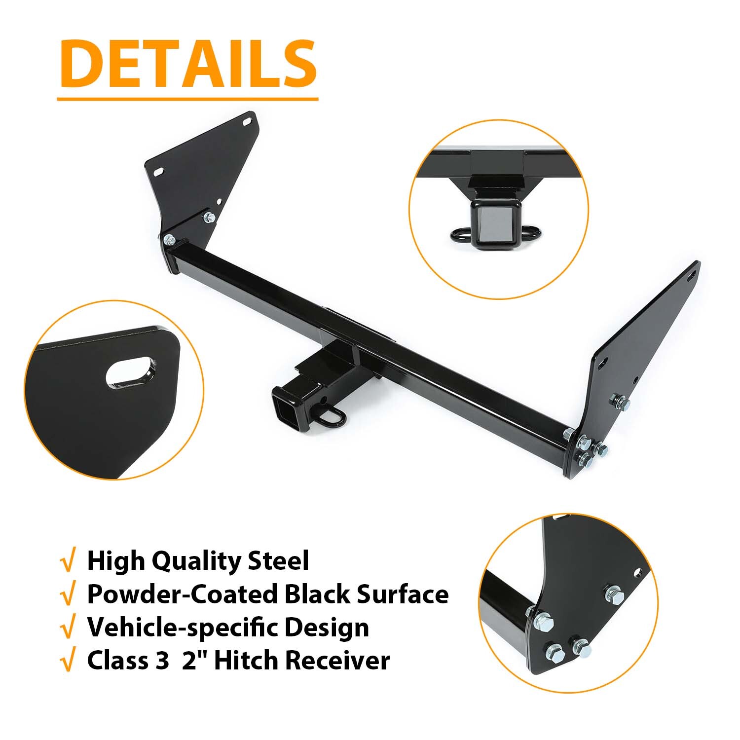 6000LBS For Toyota RAV4 2019 - 2023 Class 3 2'' Trailer Hitch Rear Tow Receiver