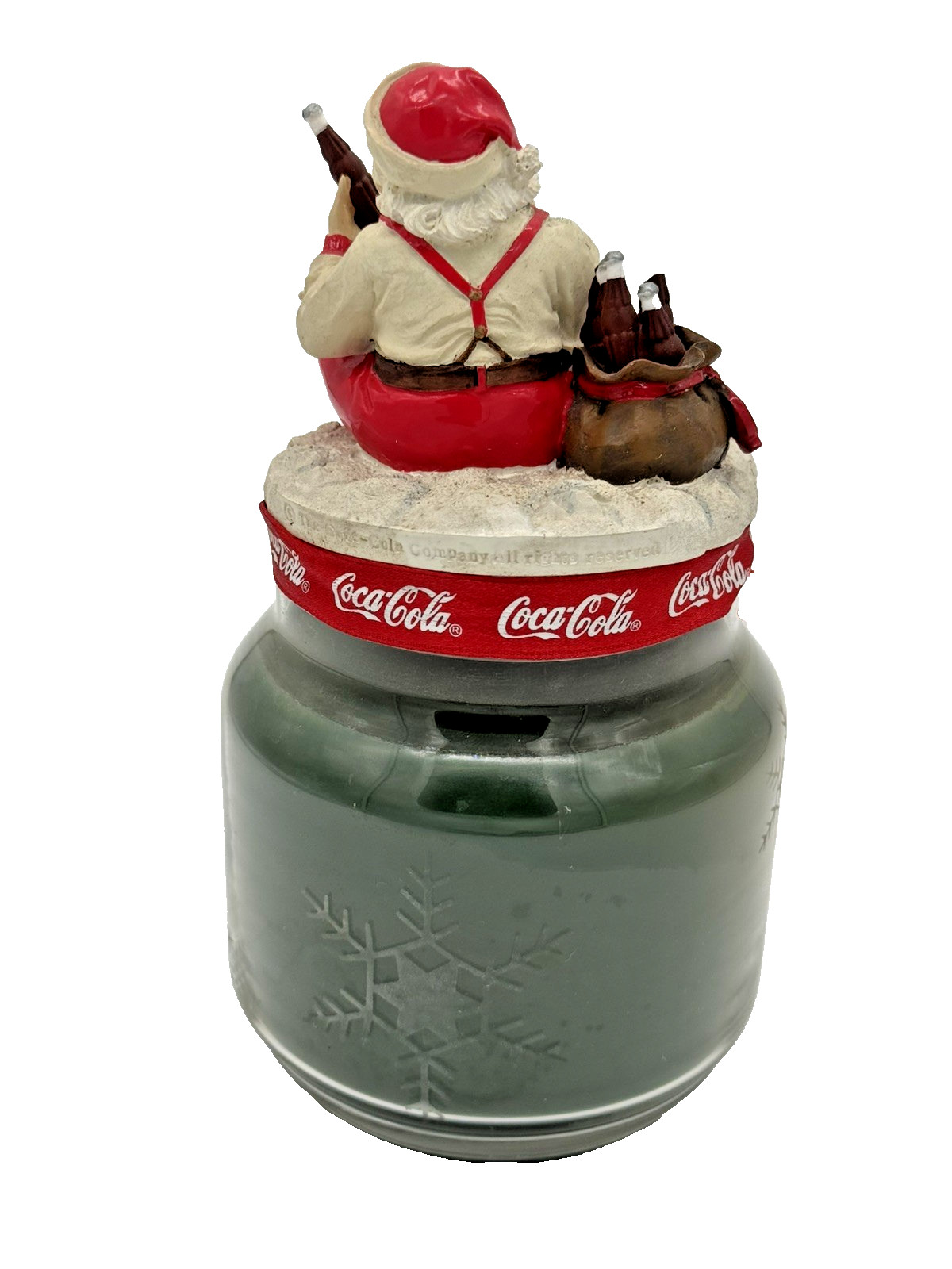 Coca-Cola Holiday Candle 2003 Christmas Santa Claus Decorative Coke Collectible