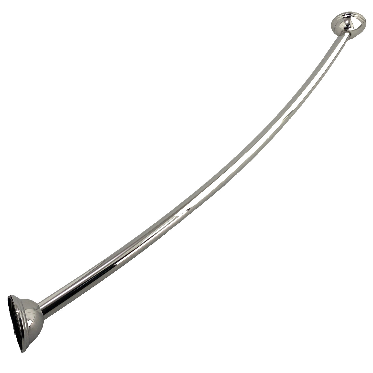 MOEN Chrome 54"-72" Adjustable Curved Shower Rod 🆕 CSR2160CH fixed mount single