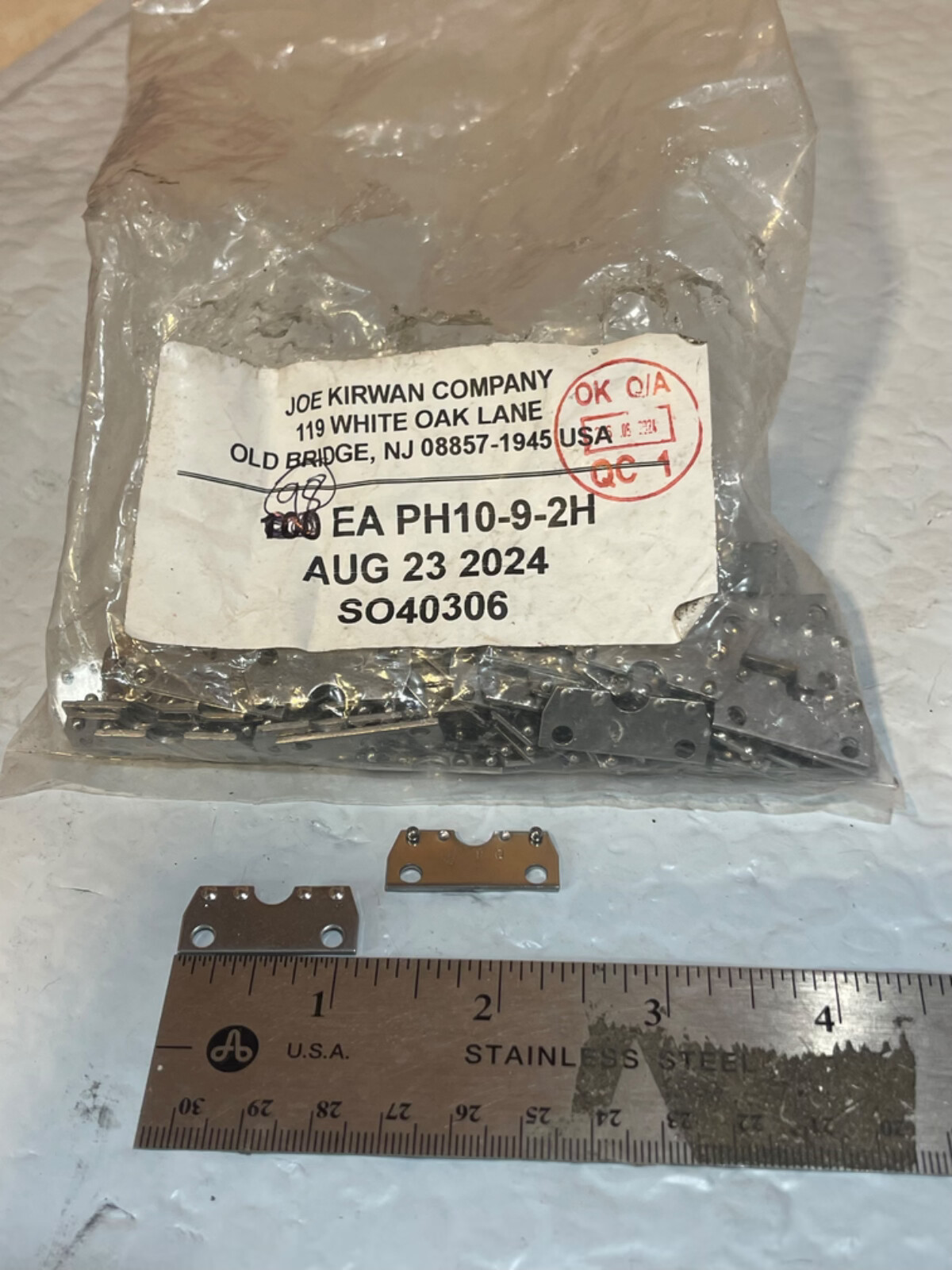 98 NEW WUNDERBAR PH10-9-2H BARGUN BUTTERFLY PLATE 2 HOLE (S4)