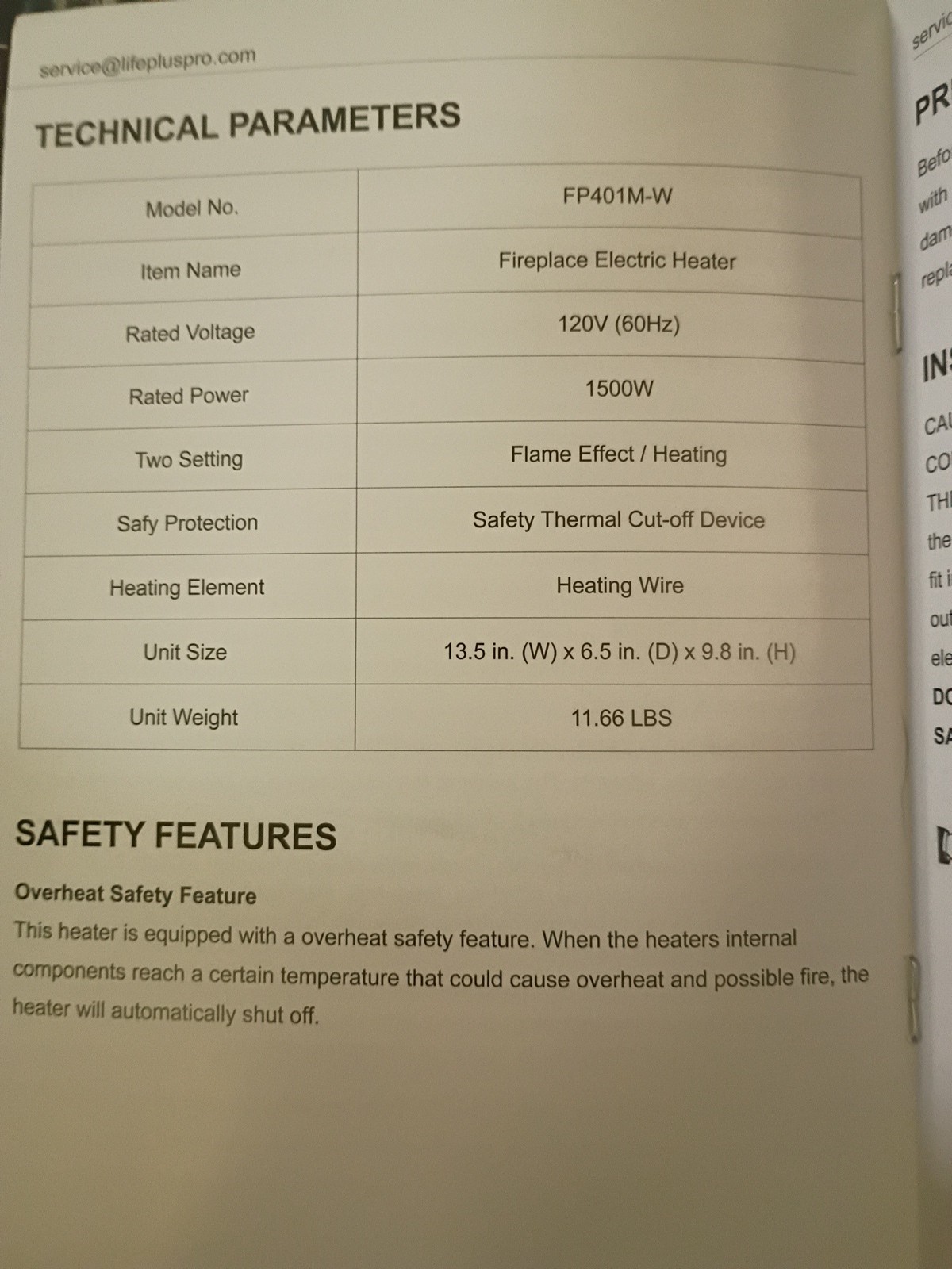 Electric Fireplace Stove Heater with Lights. Gives Off A Lot Of Heat Quickly