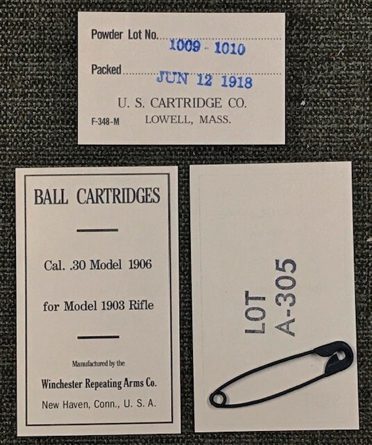 WWI M1906 REPLICA BANDOLEER RESTORATION KIT FOR THE M1903 AND M1917 RIFLES