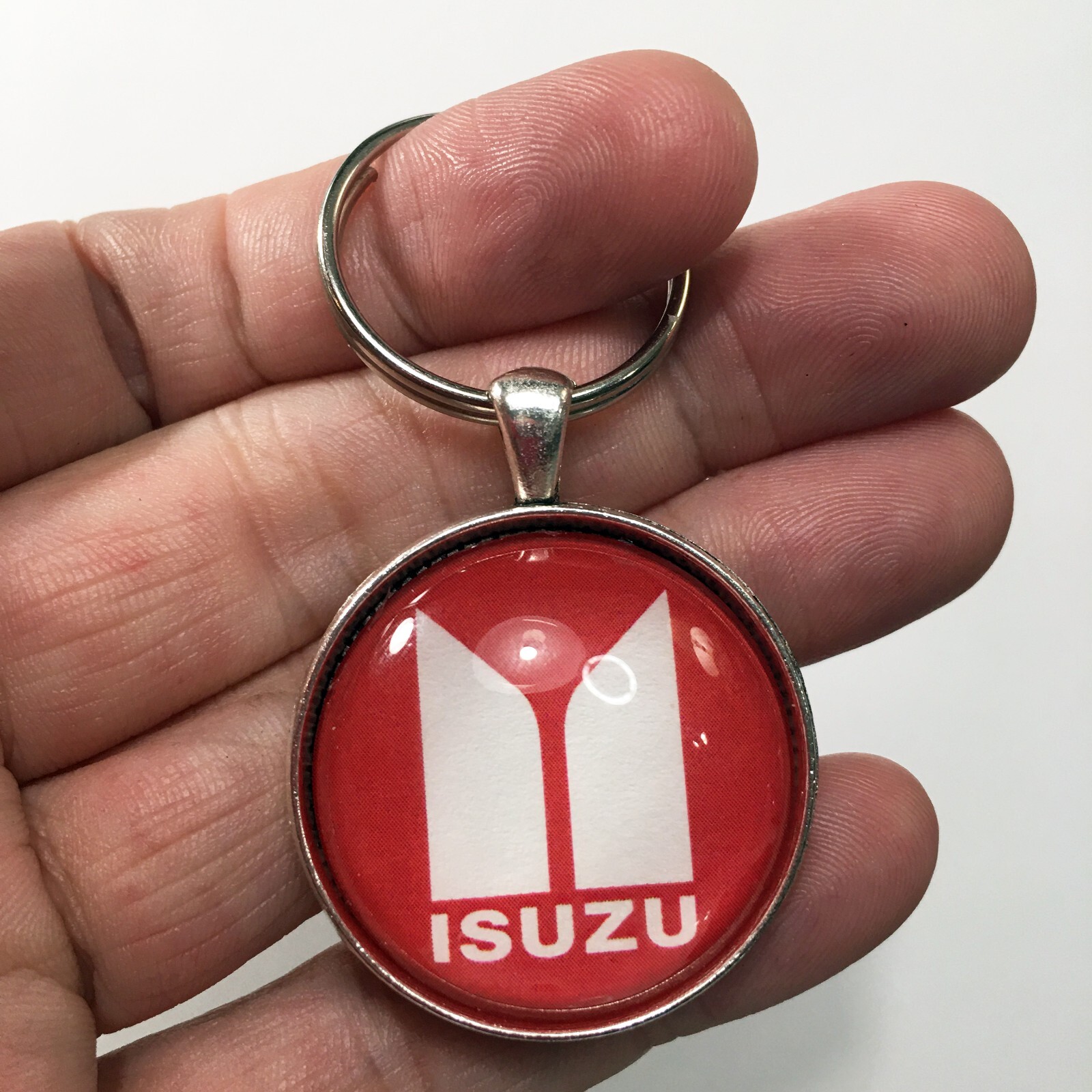 Vintage Isuzu Company Logo Keychain
