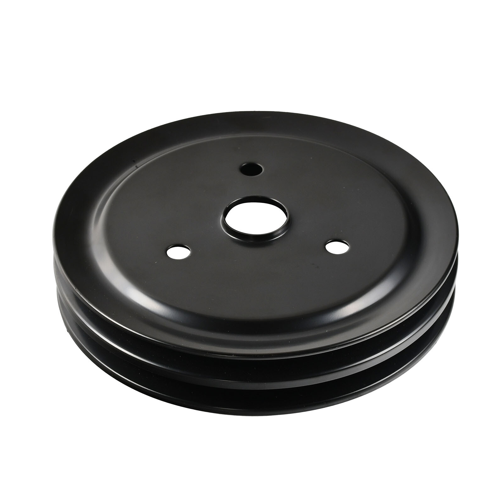 For SBC Chevy 283 350 400 SWP Short Water Pump Pulley & Crankshaft Kit 2 Groove