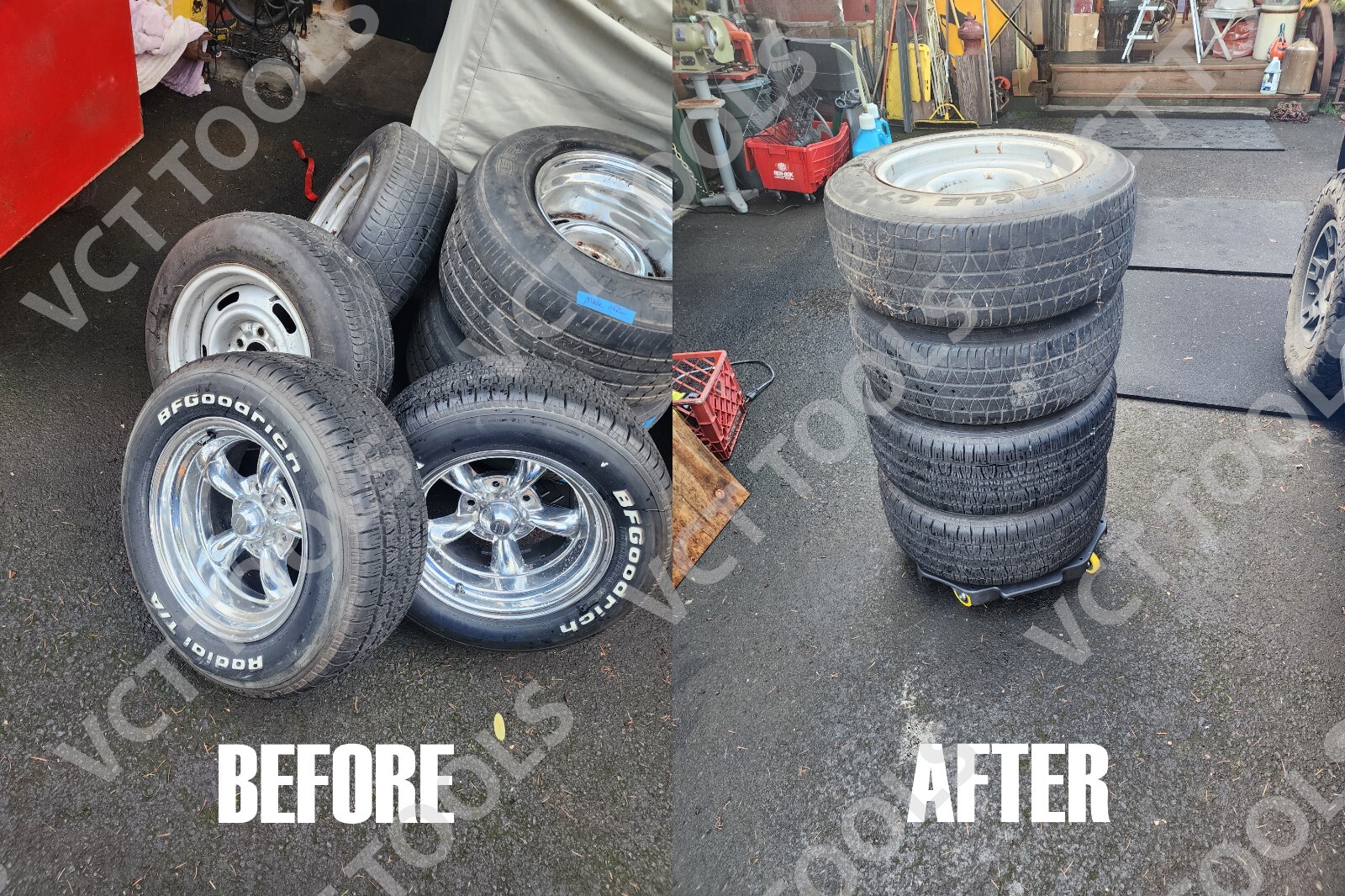 VCT Heavy Duty Tire Dolly, 300 lb. Capacity