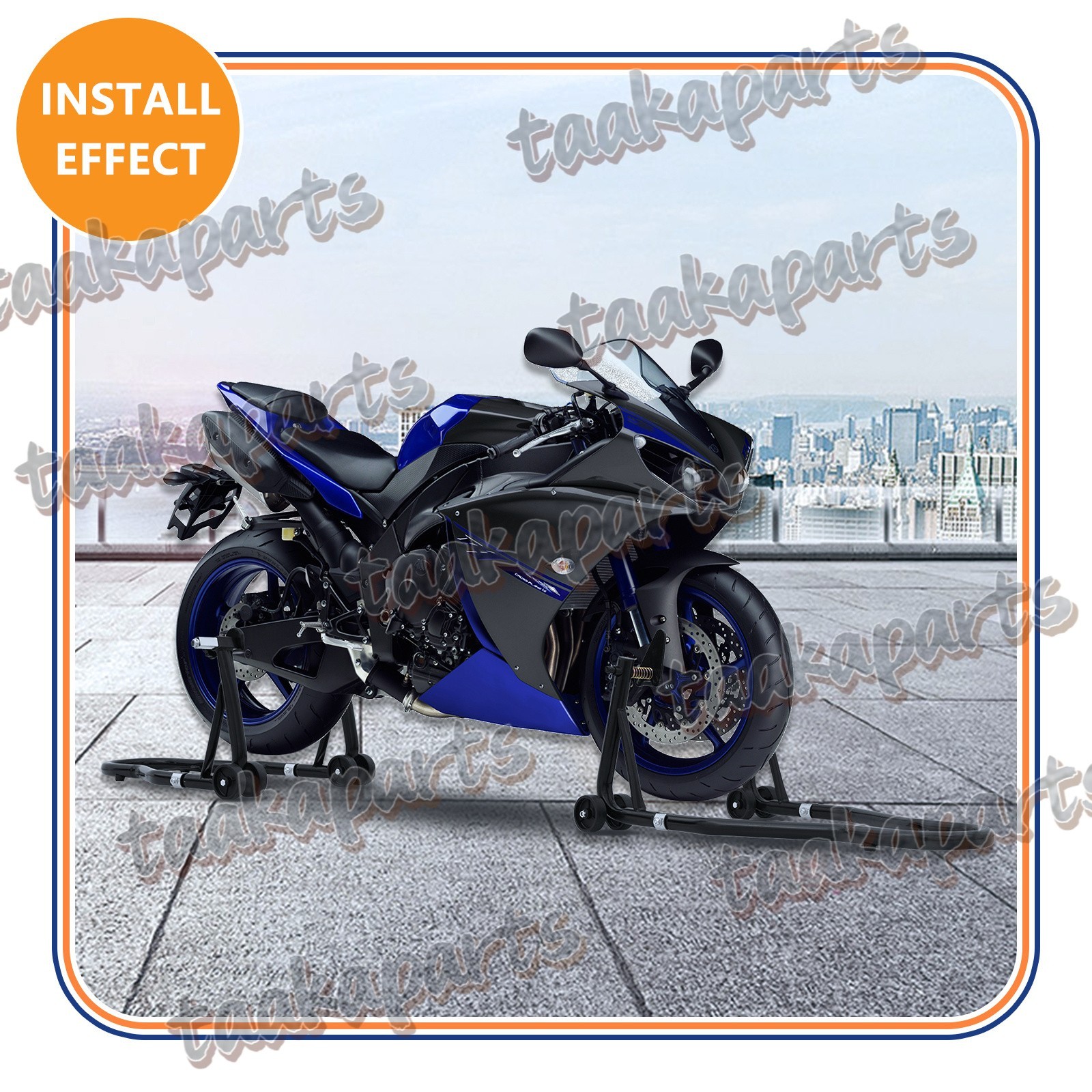 1100 lbs Motorcycle Front & Rear Stand Lift Spoolift Paddock Swingarm Arm