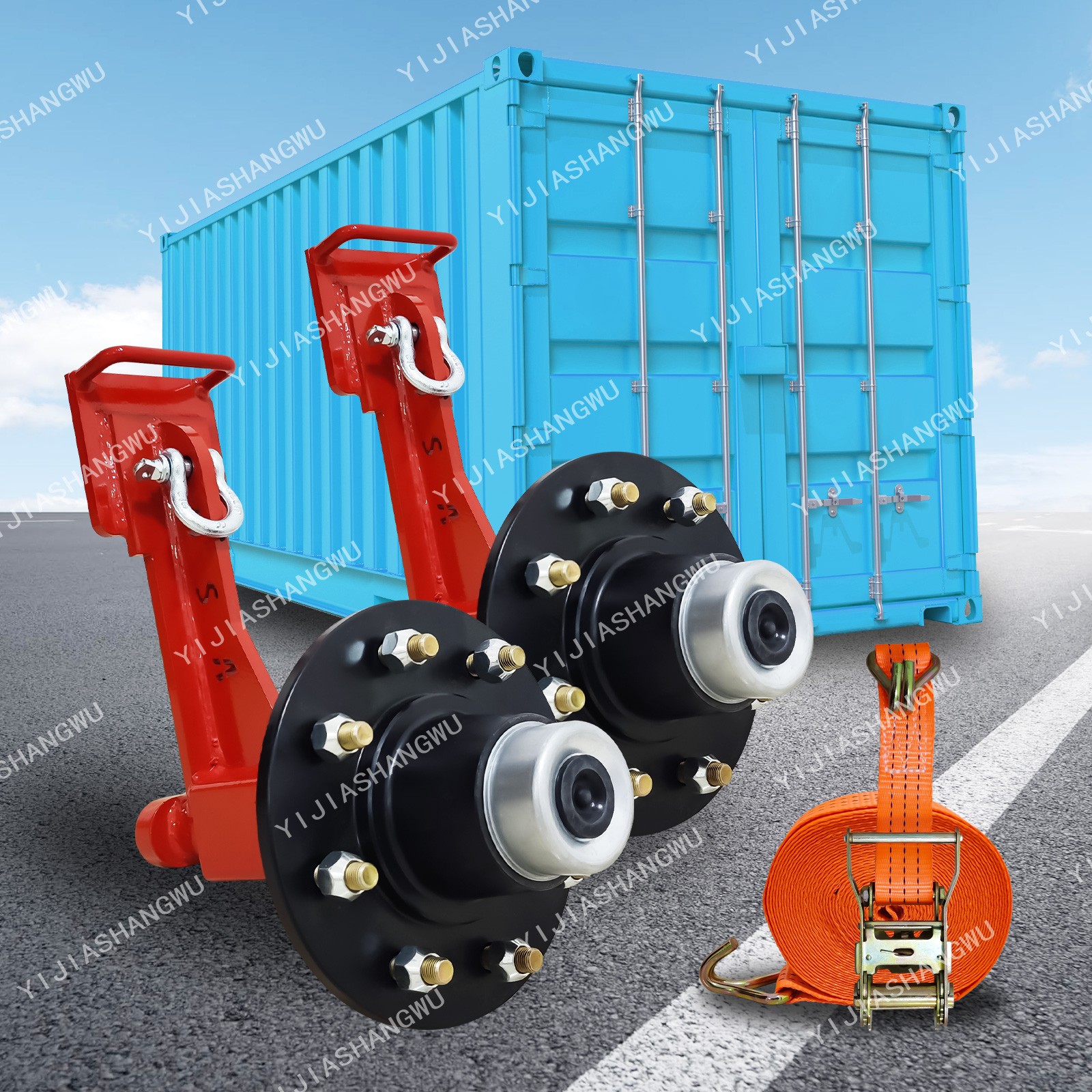 New upgrade Superior Shipping Container Wheels ，8x6.5 Lug ，container accessories