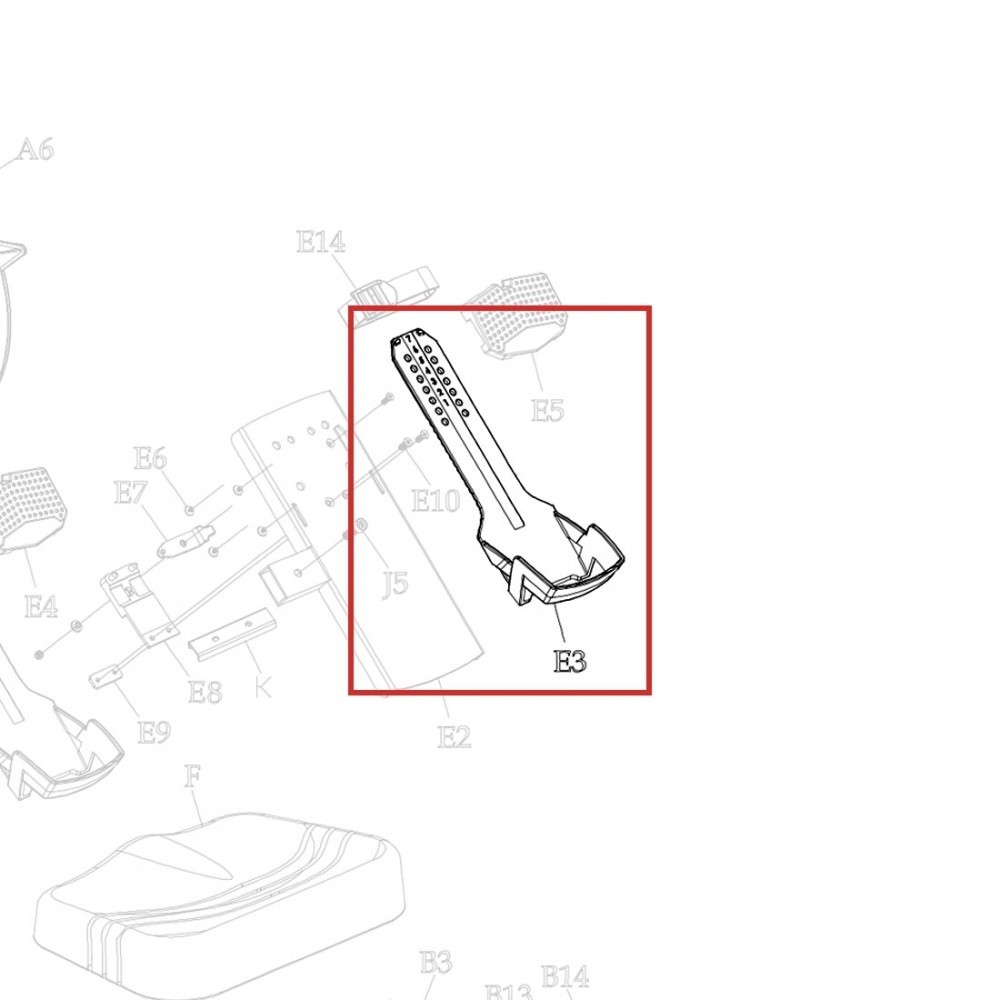 Adjustment Pedal Heel Support Compatible With Get RX'd Xebex Rower 2.0 & 3.0