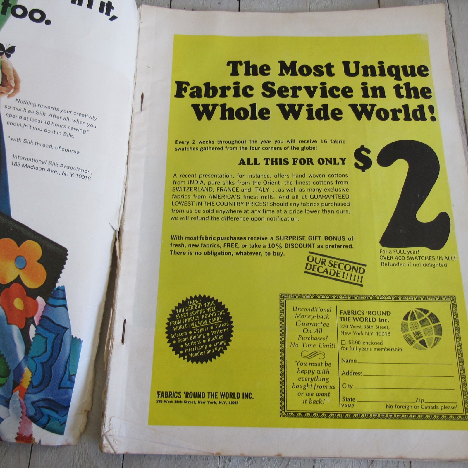 Vintage Vogue Pattern Book April / May 1967 Fashion Sewing