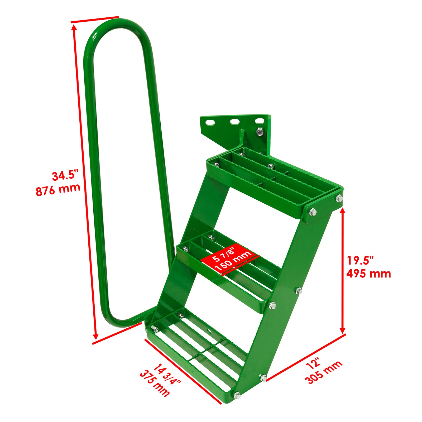 Left Hand Stair Step Kit For John Deere 2840 4030 4040 4240 Tractor LH Handrail