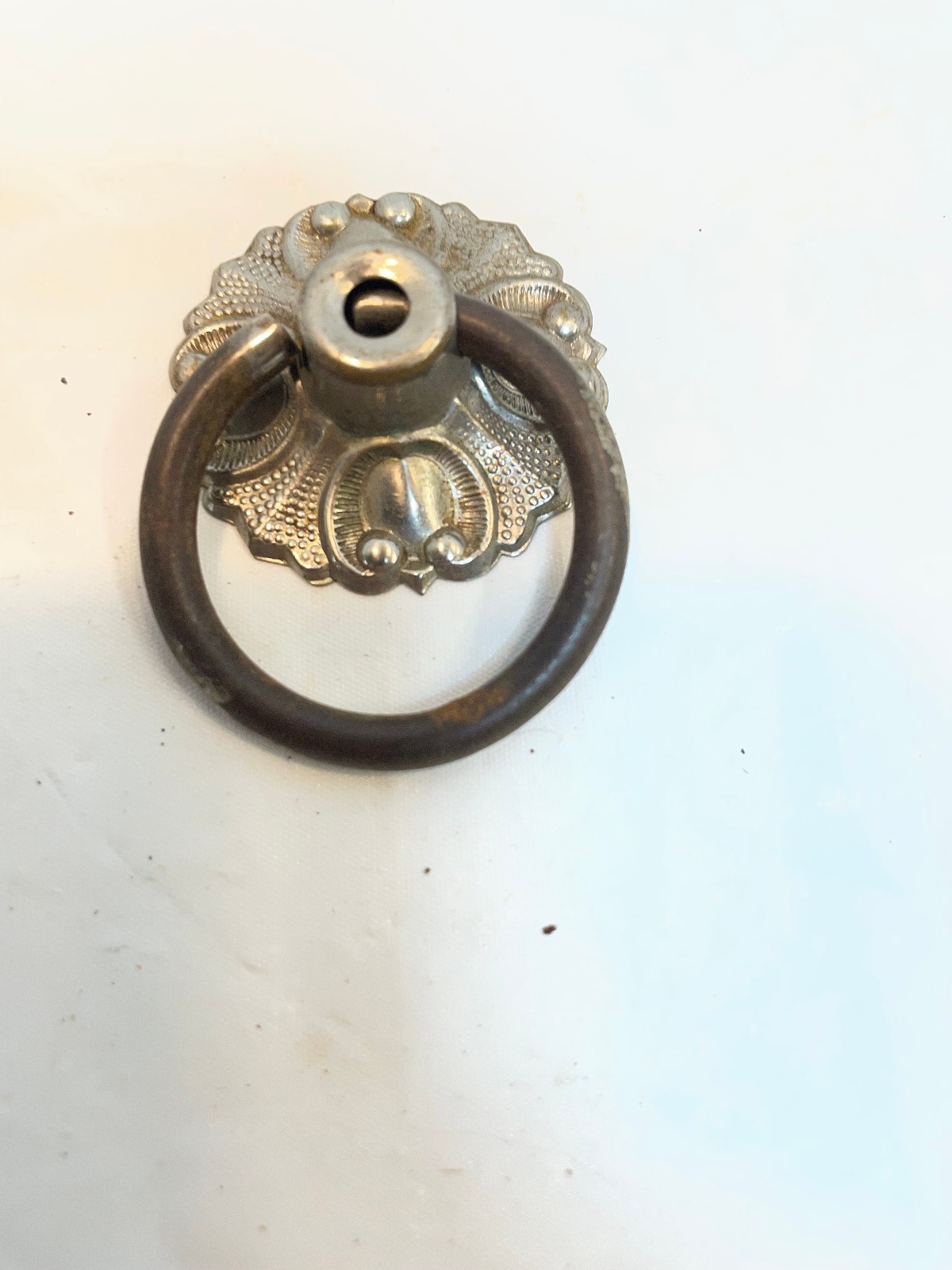 Antique Ornate Metal Victorian Antique Drawer Pulls Cabinet Handles - Lot of 3