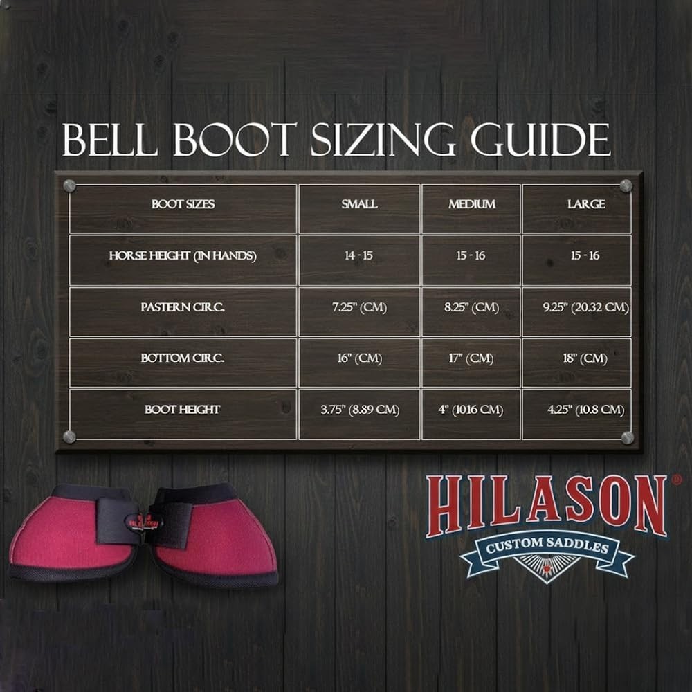 HILASON Bell Boots Pair M Horse No Turn Vented Protect Hook Loop Quick Wrap Blue