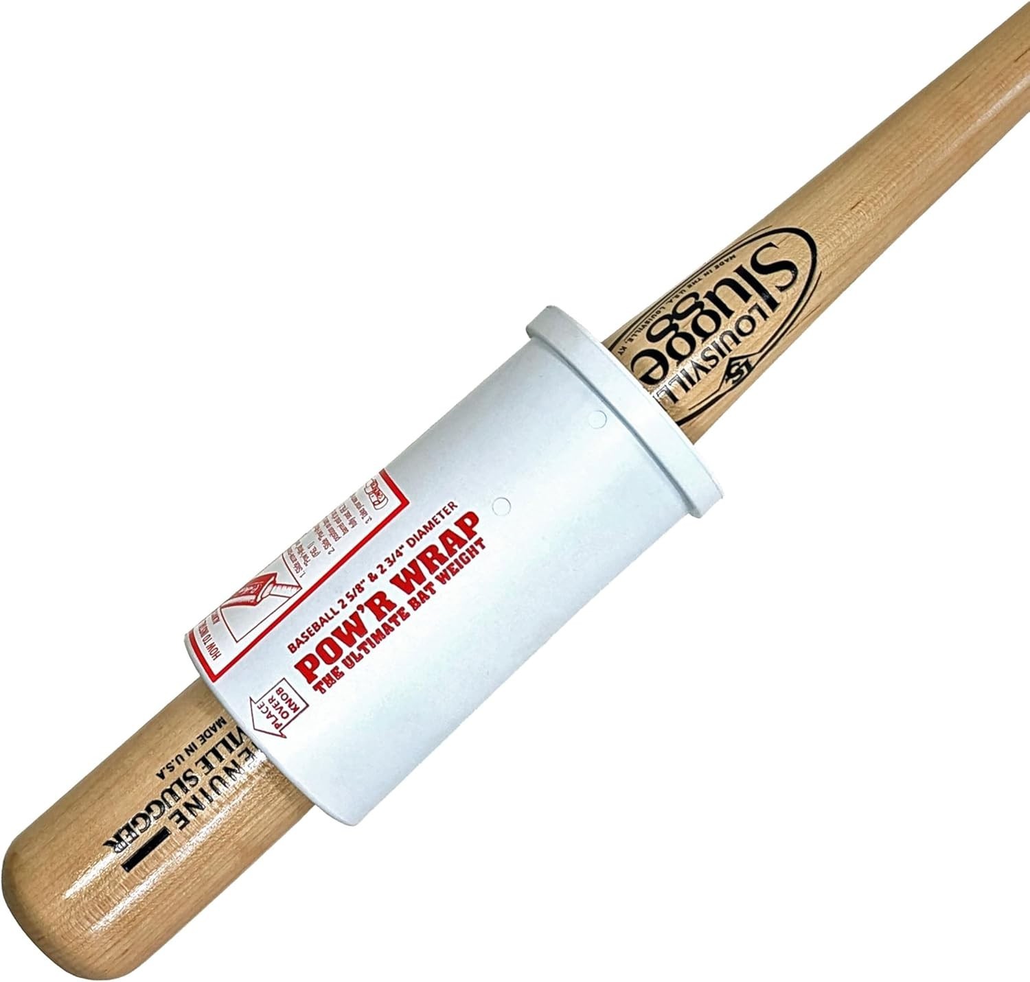 Pow'r Wrap Baseball Bat Weight Sleeve Trainer 24 oz - Made in the USA