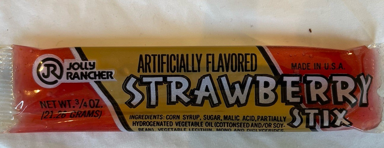 Vintage JOLLY RANCHER STRAWBERRY STIX  Sealed  NOS  Very Rare!!
