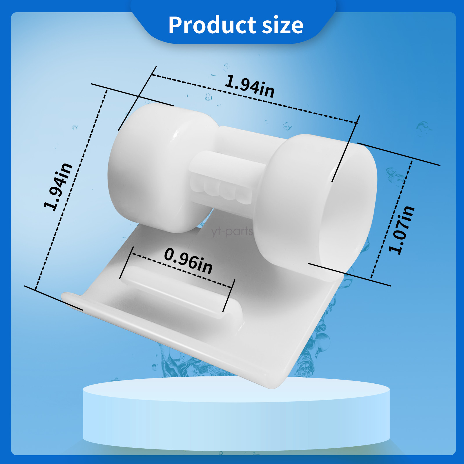 4*Front Skirt with Rollers Pool Cleaner For Hayward Poolvergnuegen 896584000-259