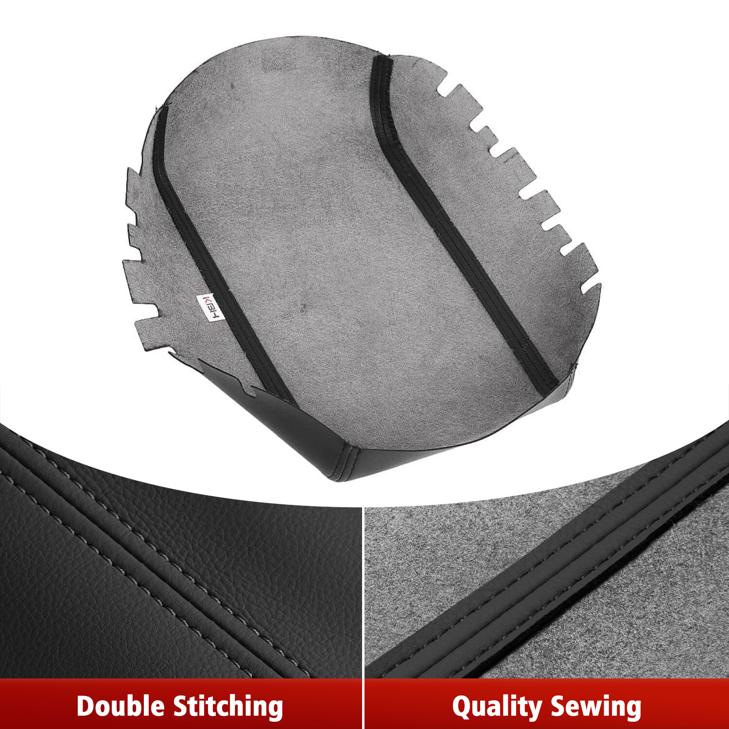 Fit 2010-2023 Toyota 4Runner Center Console Lid Armrest Leather Cover Trim Black