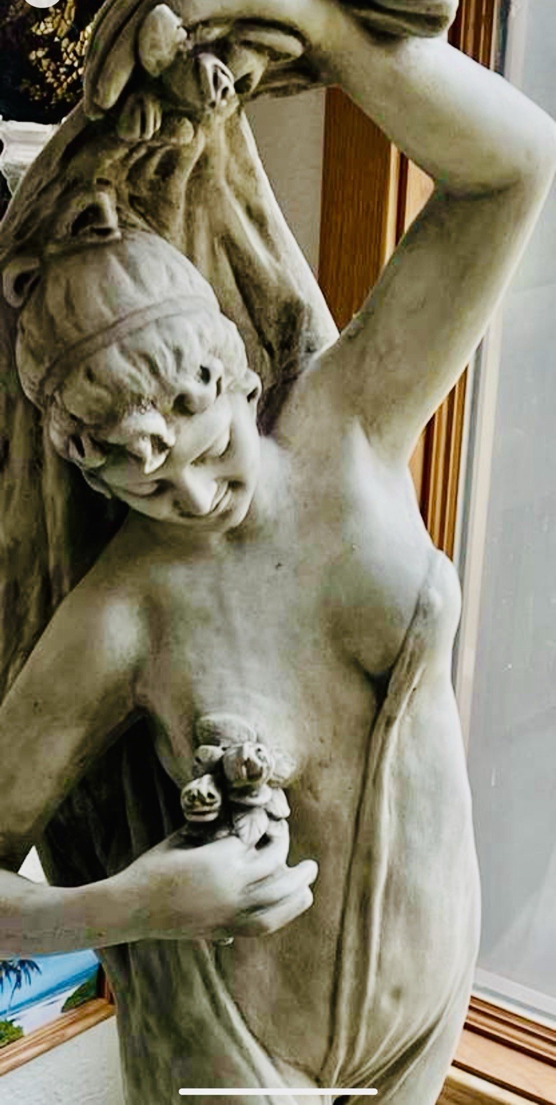 $750.00 .. Cement Life-size.. Beautiful addition .. entryway, garden, or Inside