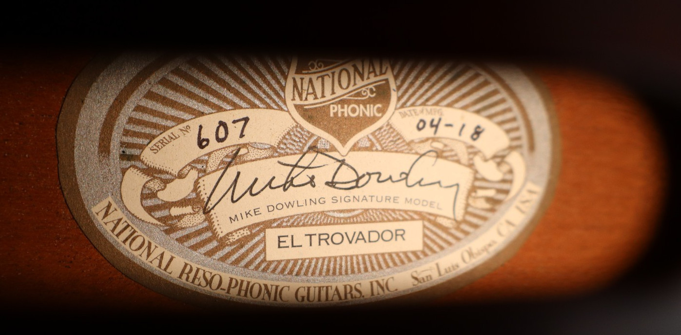 National El Trovador Reso-Phonic Square Neck Guitar - Mike Dowling Sig. Model