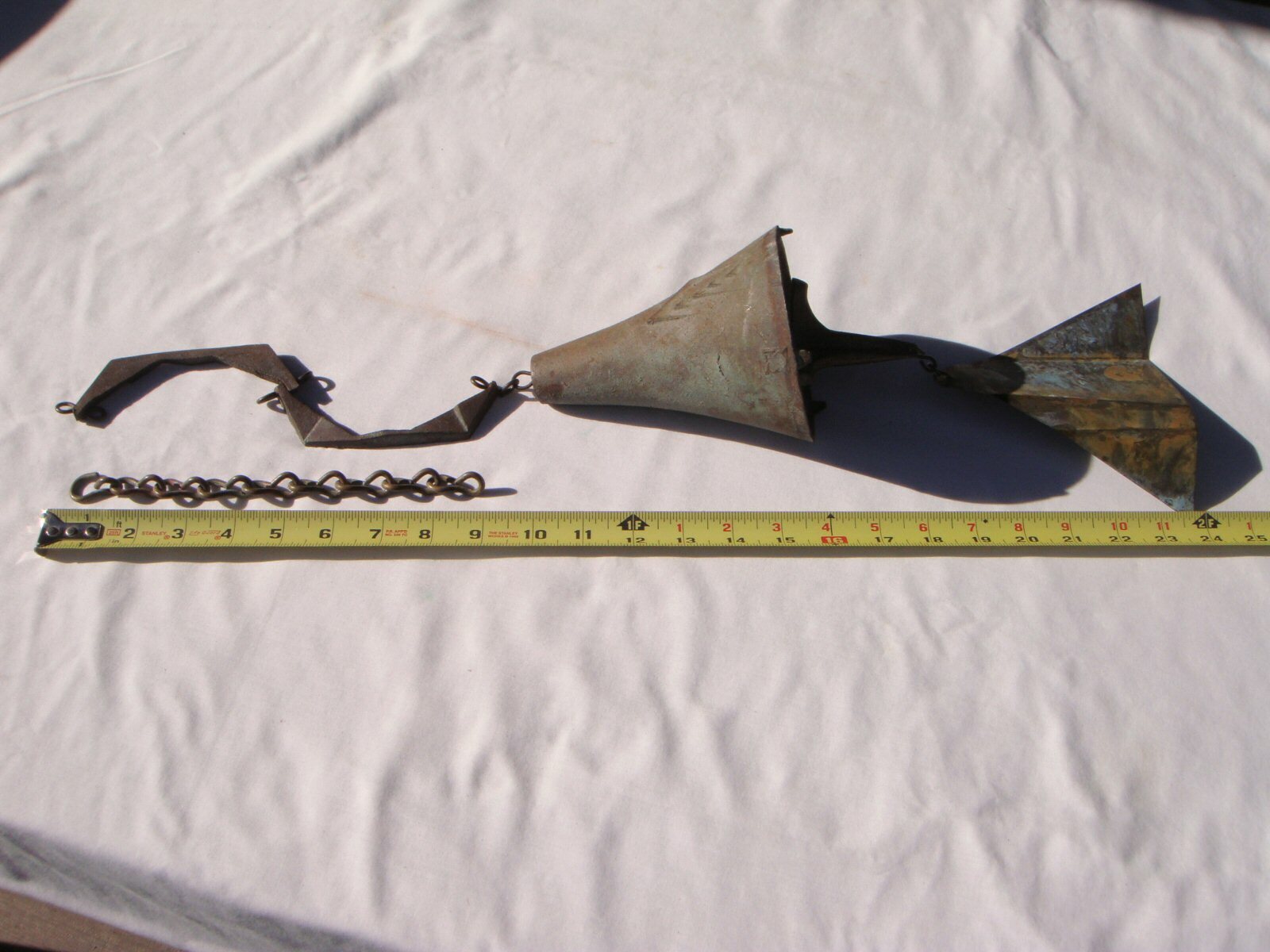 Soleri 9" Patina Replacement Hanging Chain for Mid-Size Bronze Wind Bell / Chime