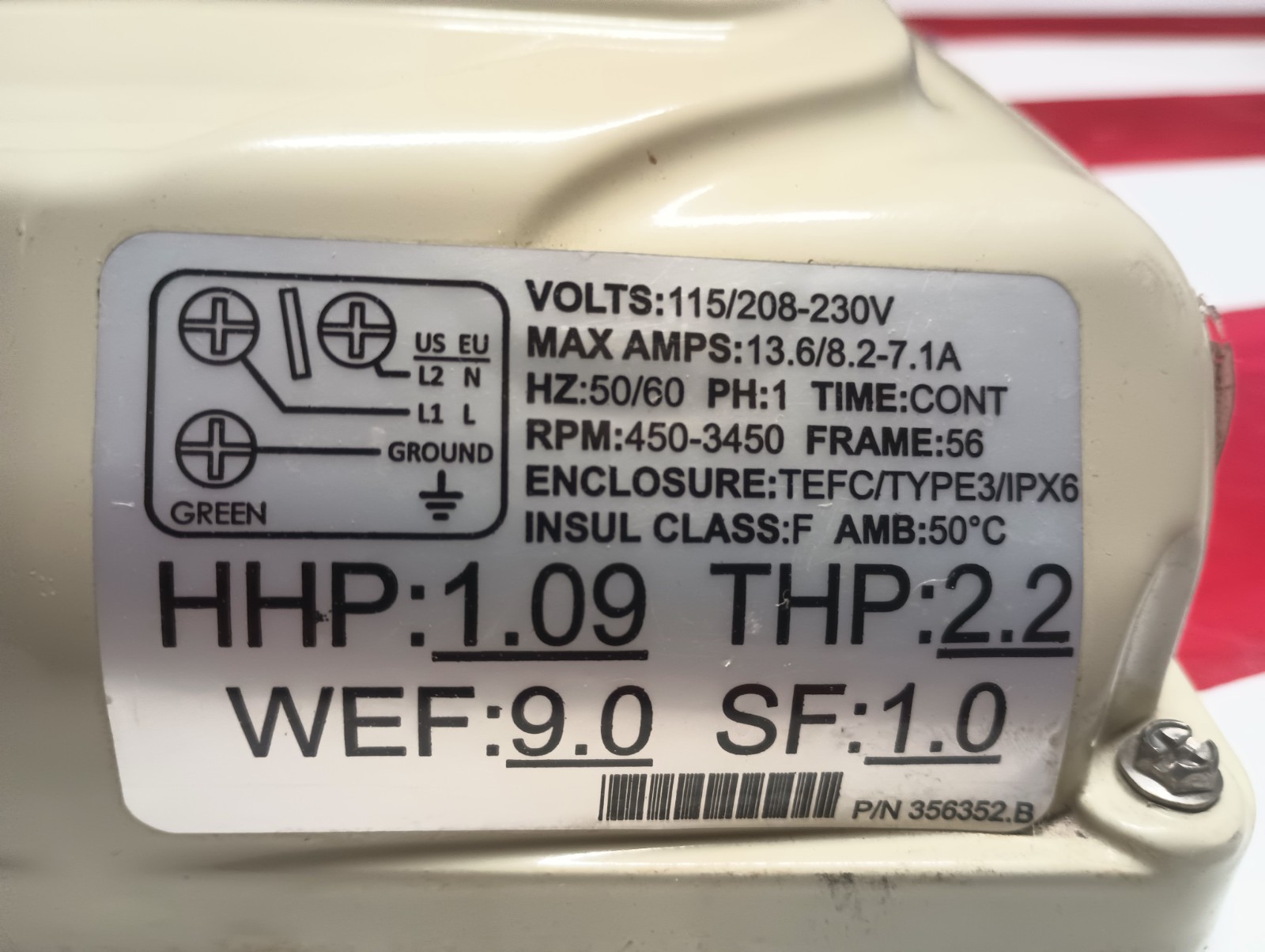 Pentair 356352 | SuperFlo VS or WhisperFlo VS - Keypad Only