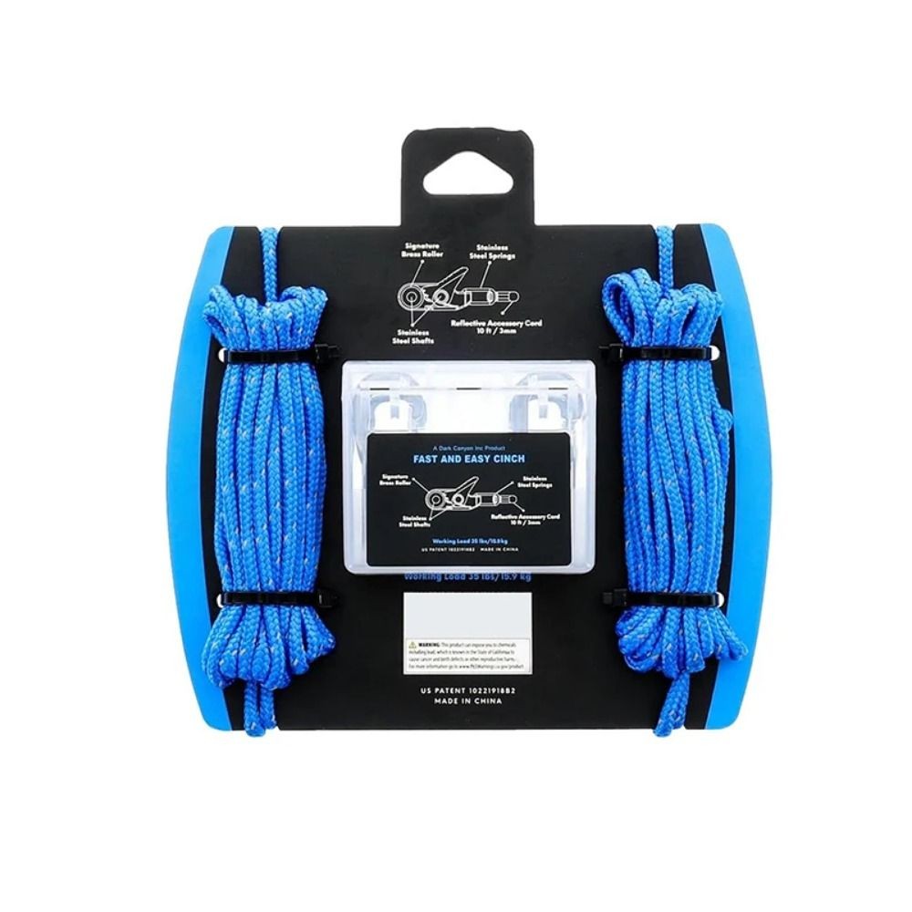 Cable Puller Lock Buckle Rope with Roller Tensioner Non-Slip Tie Down Rope
